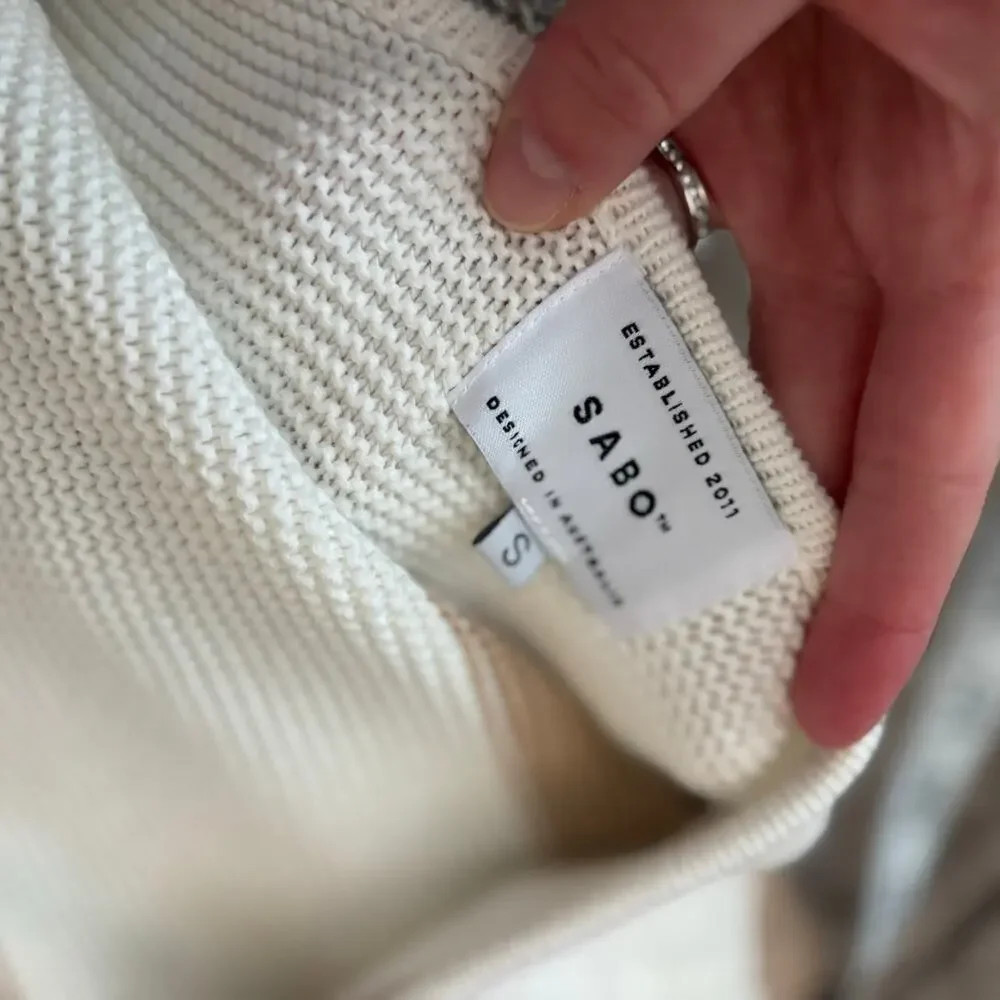 Sabo Women’s Auri Knit Dress Halter Neck Dress S Beachy Minimalist Coverup - Picture 10 of 12